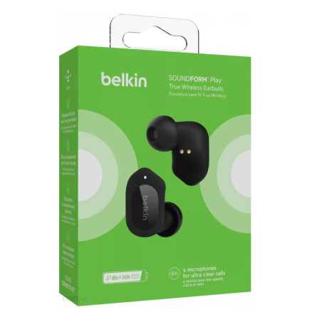 Écouteurs Bluetooth Sans fil Belkin AUC005btBK - Noir — Belkin · Smarty Paris 18e